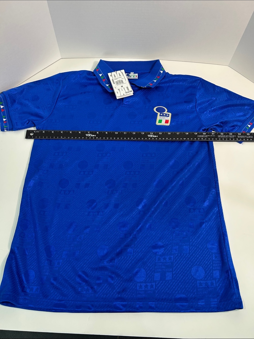 Diadora Royal Blue Men's Soccer Jersey with Italy Crest